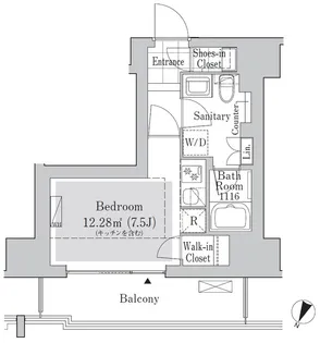 リブクオーレ神保町【11階】の間取り