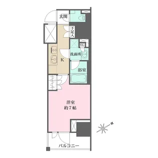 ザ・パークワンズ門前仲町【10階】の間取り