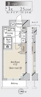グランカーサ住吉【7階】の間取り