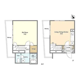 LEGALAND大井町WEST【1階】の間取り