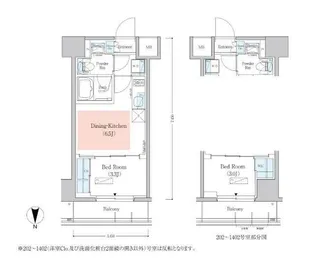 アーバネックス深川木場【9階】の間取り