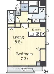 白金アネックス【9階】の間取り