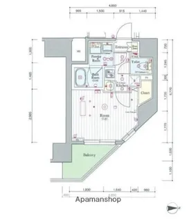 スカイコートプライム亀戸【2階】の間取り
