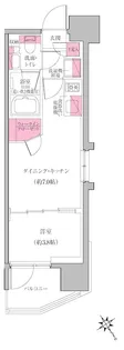 レジディア門前仲町プレイス【5階】の間取り