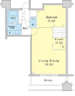 レジディア西麻布【8階】の間取り