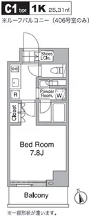 レジディア目黒Ⅳ【2階】の間取り