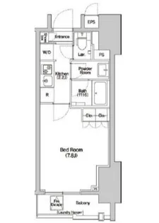 HALUWA芝公園【15階】の間取り