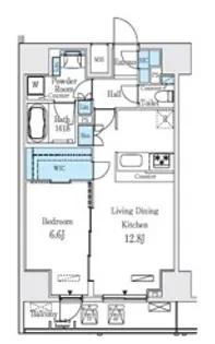 レジディア大手町北【6階】の間取り