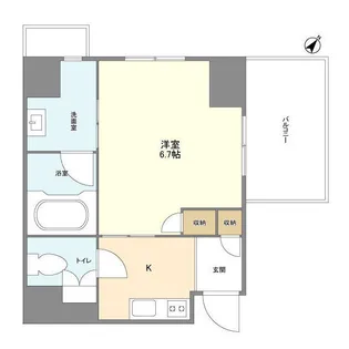 オーキッドレジデンス品川【5階】の間取り