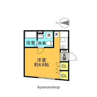 カサブランカ上野入谷【1階】の間取り