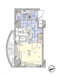 コンシェリア芝公園D’S【5階】の間取り