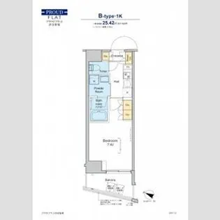 プラウドフラット渋谷笹塚【7階】の間取り