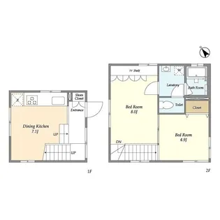 TAKANAWA CUBE EAST【1階】の間取り