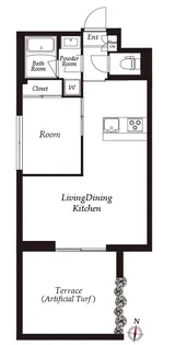 東京都目黒区平町1丁目【マンション】の間取り