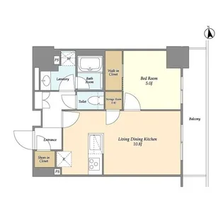 オーキッドレジデンス品川中延【14階】の間取り