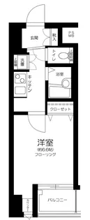 東京都中央区日本橋茅場町3丁目【マンション】の間取り