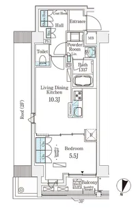 メゾン・クロイゾン【3階】の間取り