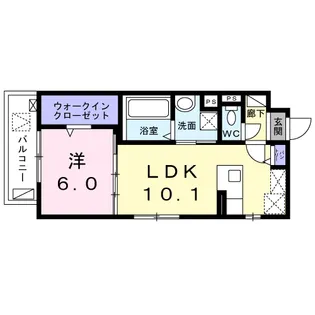 シュガール二子玉川【1階】の間取り