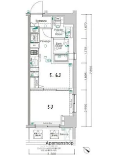 XEBEC長原【4階】の間取り