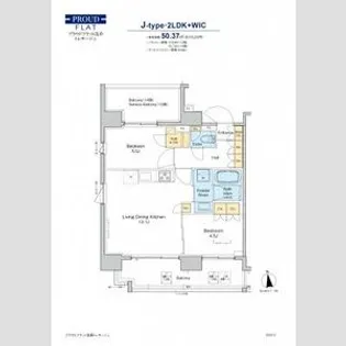 プラウドフラット浅草トレサージュ【14階】の間取り