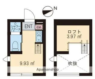MARUI TOCLUS 西荻窪【1階】の間取り