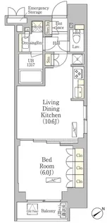 パークヴィラ恵比寿【9階】の間取り