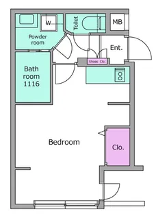 レジディア世田谷若林【3階】の間取り