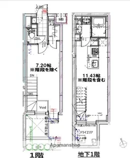 ミレドゥーエ目黒本町【1階】の間取り