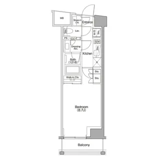 ザ・パークハビオSOHO代々木公園【4階】の間取り