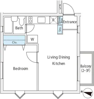恕庵南麻布【1階】の間取り