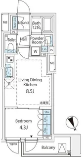 オープンレジデンシア下北沢コート【2階】の間取り