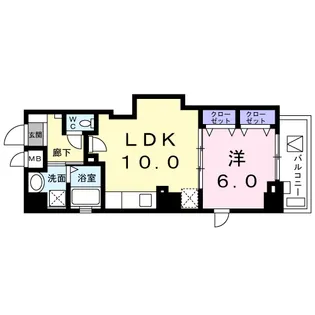 サリックス浅草【5階】の間取り