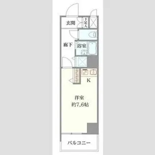 ヴェルト日本橋シティ【5階】の間取り