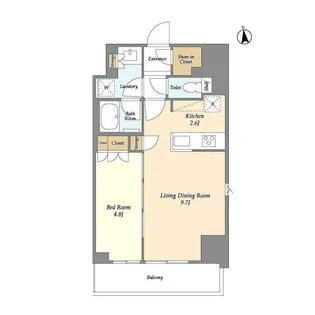 ラティエラ大鳥居【8階】の間取り