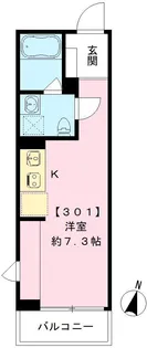 AVENIR池上【301号室号室】の間取り