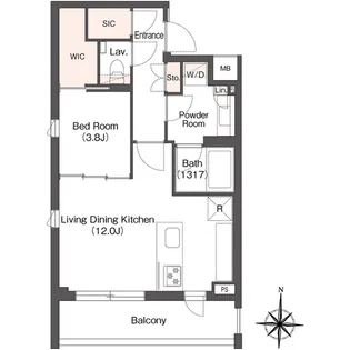 ミュプレ代々木上原【3階】の間取り