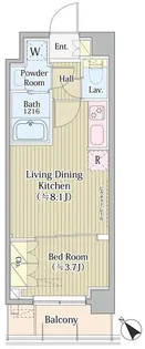 AVVOLTO FELICE 蒲田SOUTH【5階】の間取り