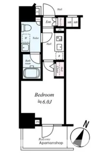 メインステージ三田アーバンスクエア【2階】の間取り