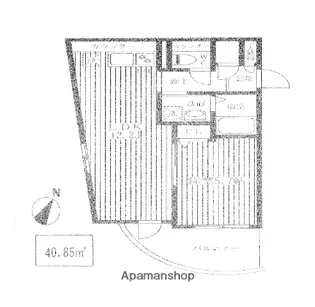 TK花梨ビル【8階】の間取り