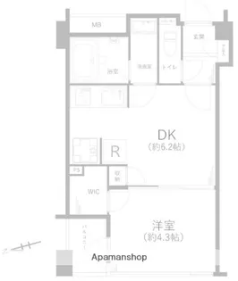イトーピア白金ステーションプラザ【4階】の間取り