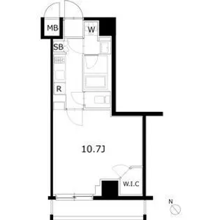 ケーディーエックスレジデンス豊洲【6階】の間取り