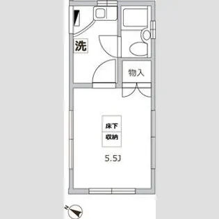 アムール笹塚【1階】の間取り