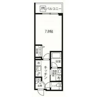 ハーモニーレジデンス品川高輪【4階】の間取り