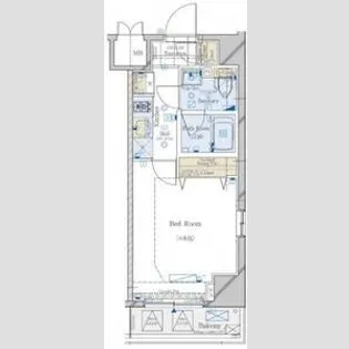 コンシェリア東京AQUA VERT【9階】の間取り