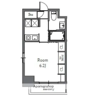 Totsu Residence Shiba【おとり物件なし】【2階】の間取り