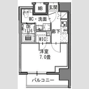 SーRESIDENCE新御徒町EAST【6階】の間取り