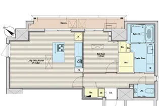 アマンE.S.K.青山【9階】の間取り