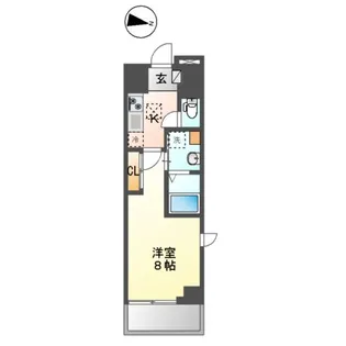 ベラビスタ木場【1階】の間取り