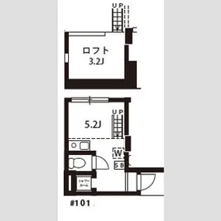 マルズモリシタ【1階】の間取り