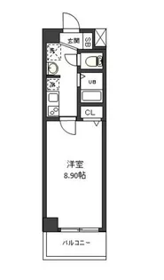 コンフィアンサ等々力【0403号室】の間取り